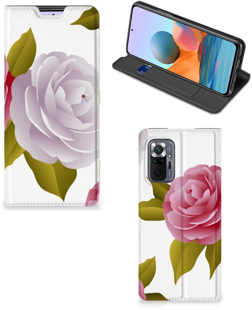 Xiaomi Redmi Note 10 Pro Smart Cover Roses