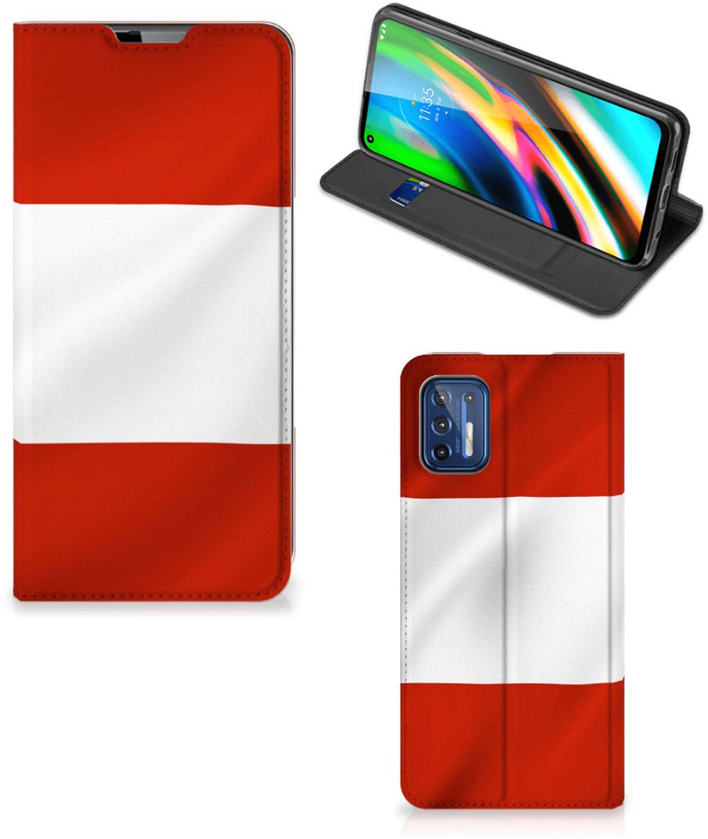 Book Case voor Motorola Moto G9 Plus Standcase Oostenrijk