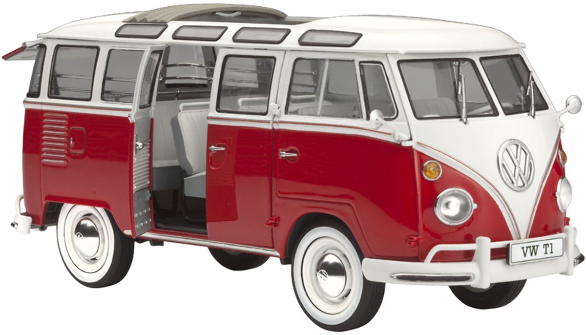 Revell Modelbouwpakket Auto - 67399 Volkswagen VW T1 Samba Bus - Modelbouw - Volwassenen - 1:24 — afbeelding 5