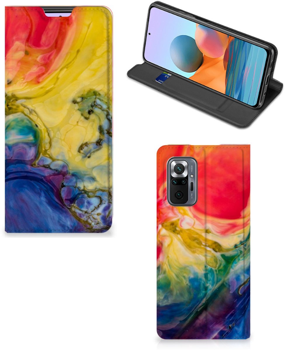 Bookcase Xiaomi Redmi Note 10 Pro Watercolor Dark