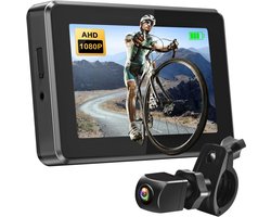 Fiets Achteruitrijcamera 4,3" - 1080p Monitor, 360° Draaibare Houder, Uitstekend Nachtzicht, Voor Mountainbikes en E-Bikes