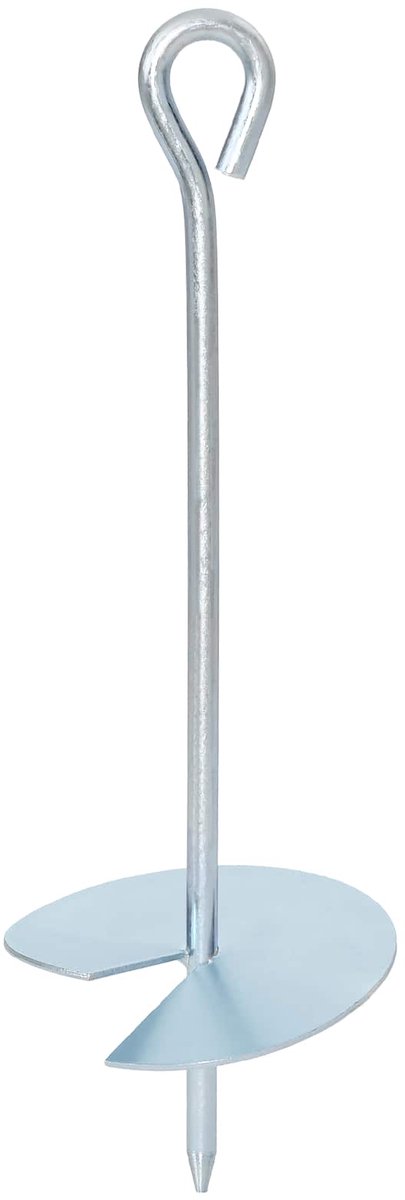 vidaXL - Aardanker - 10 - pcs - Zilverkleurig - Ø10 - x - 30 - cm