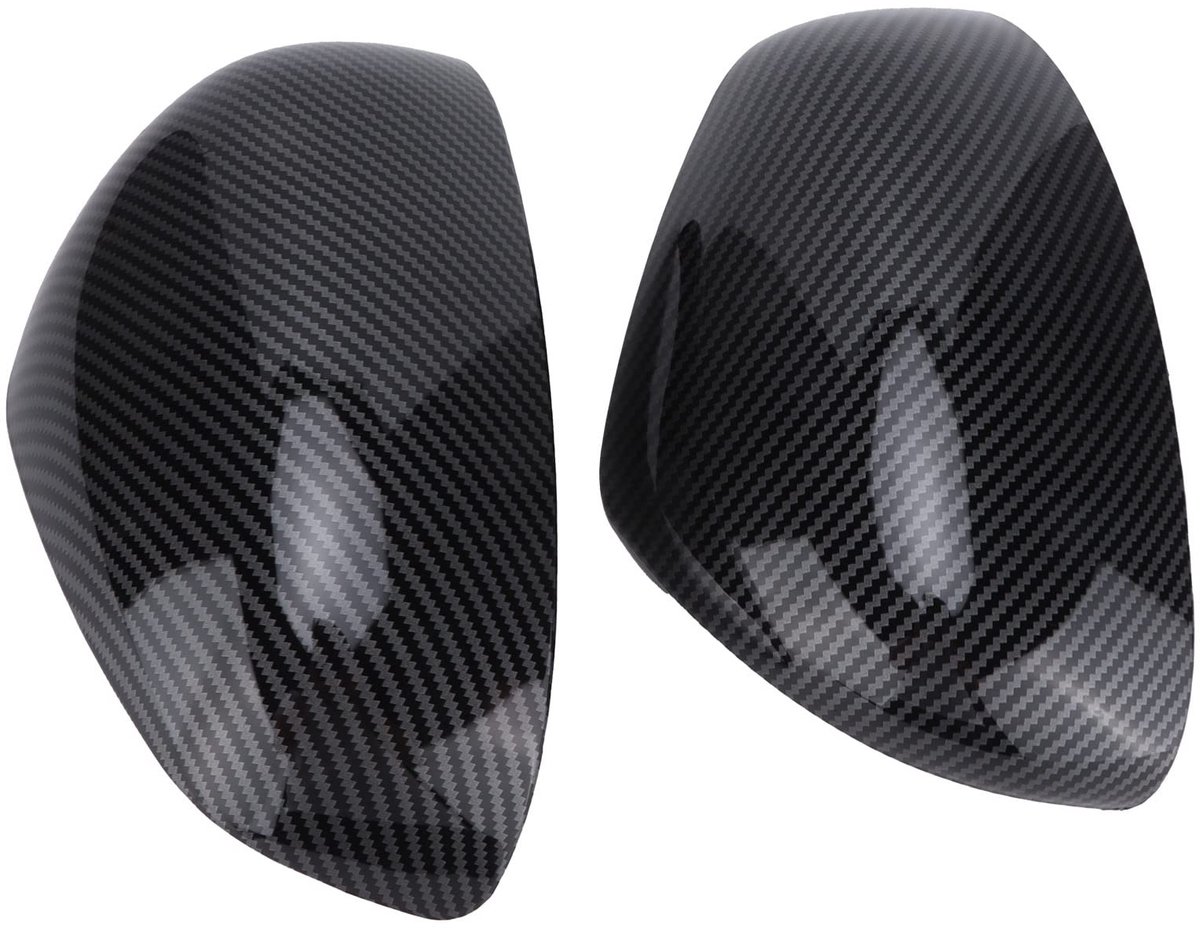 Dailygoody - Smart Fortwo/Forfour 453 2015-2021 Achteruitkijkspiegel Covers - UV Bescherming - Carbon Fiber Stijl
