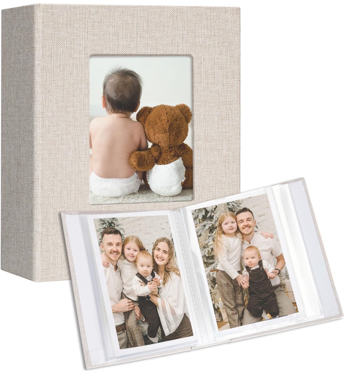 Dailygoody - Fotoalbum - Invoegalbum - 600 Foto's - Beige - Postkaarten Album - Voor Herinneringen - Model VR-MB26K-50K-Beige