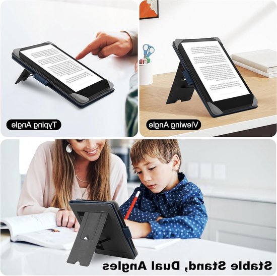 Universele Beschermhoes voor 6.8 Inch en 7 Inch E-Readers - Geschikt voor Kindle, Kobo, PocketBook en Sony - E-Book Reader Cover met Schokbestendige Bescherming en Stijlvol Ontwerp — afbeelding 4