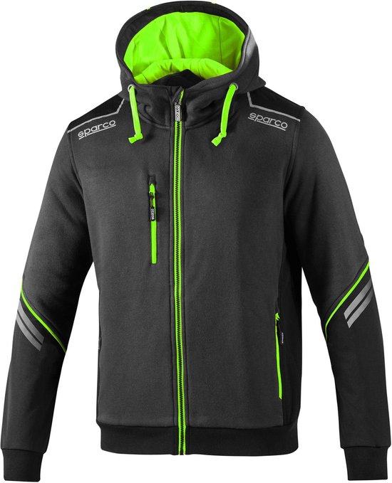 Sparco Tech Hooded Full Zip Sweatshirt - blauw-lichtblauw / 2xl - Vests - 02414BMAZ5XXL van Sparco — afbeelding 5