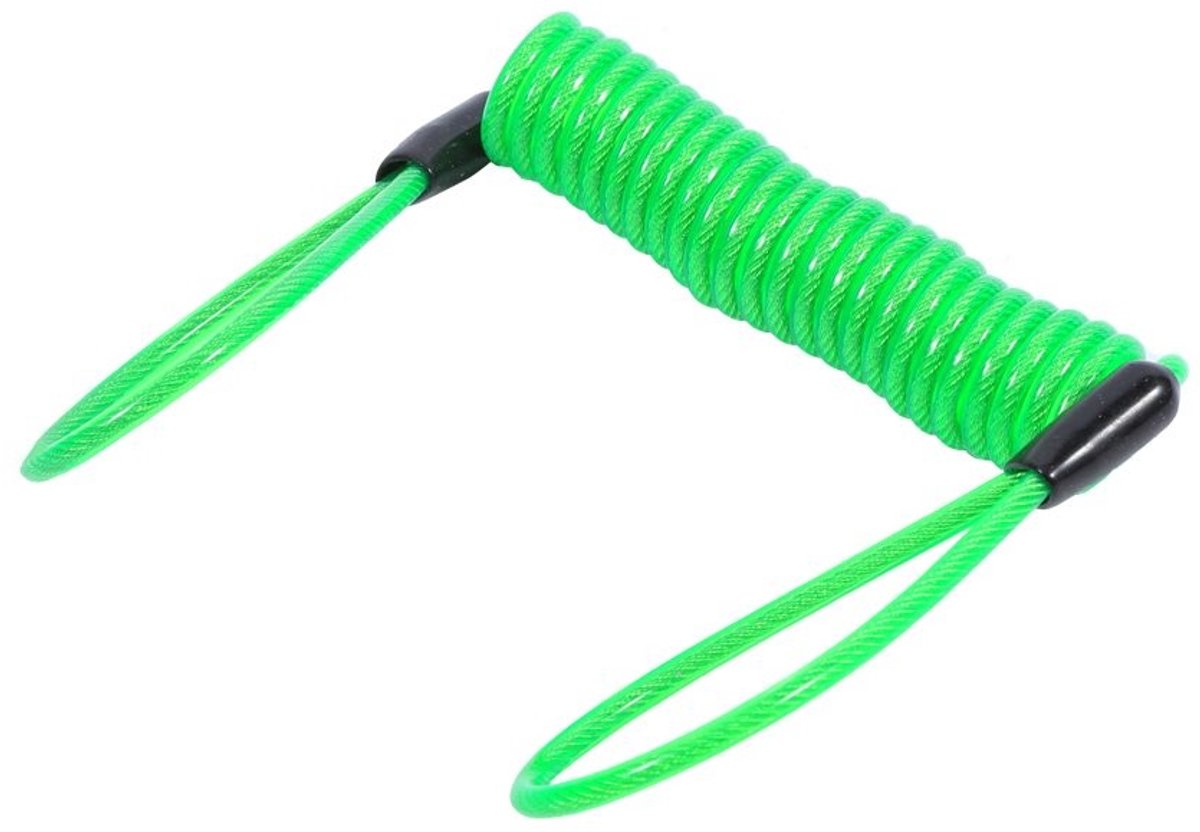 Dailygoody - Motorcycle Spring Lock - Kabelslot - Veiligheid voor motor en scooter - Groen - Remschijfbeveiliging - Multifunctioneel - Geschikt voor m