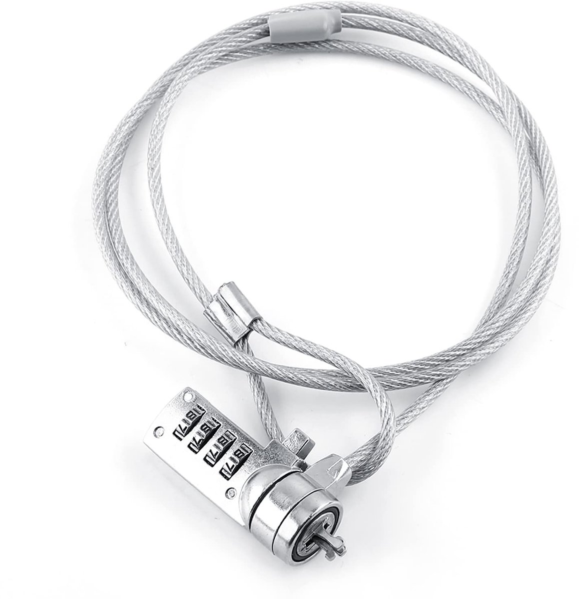 Dailygoody - Combinatielock voor Laptop - Beveilig je Notebook met Stalen Kabel