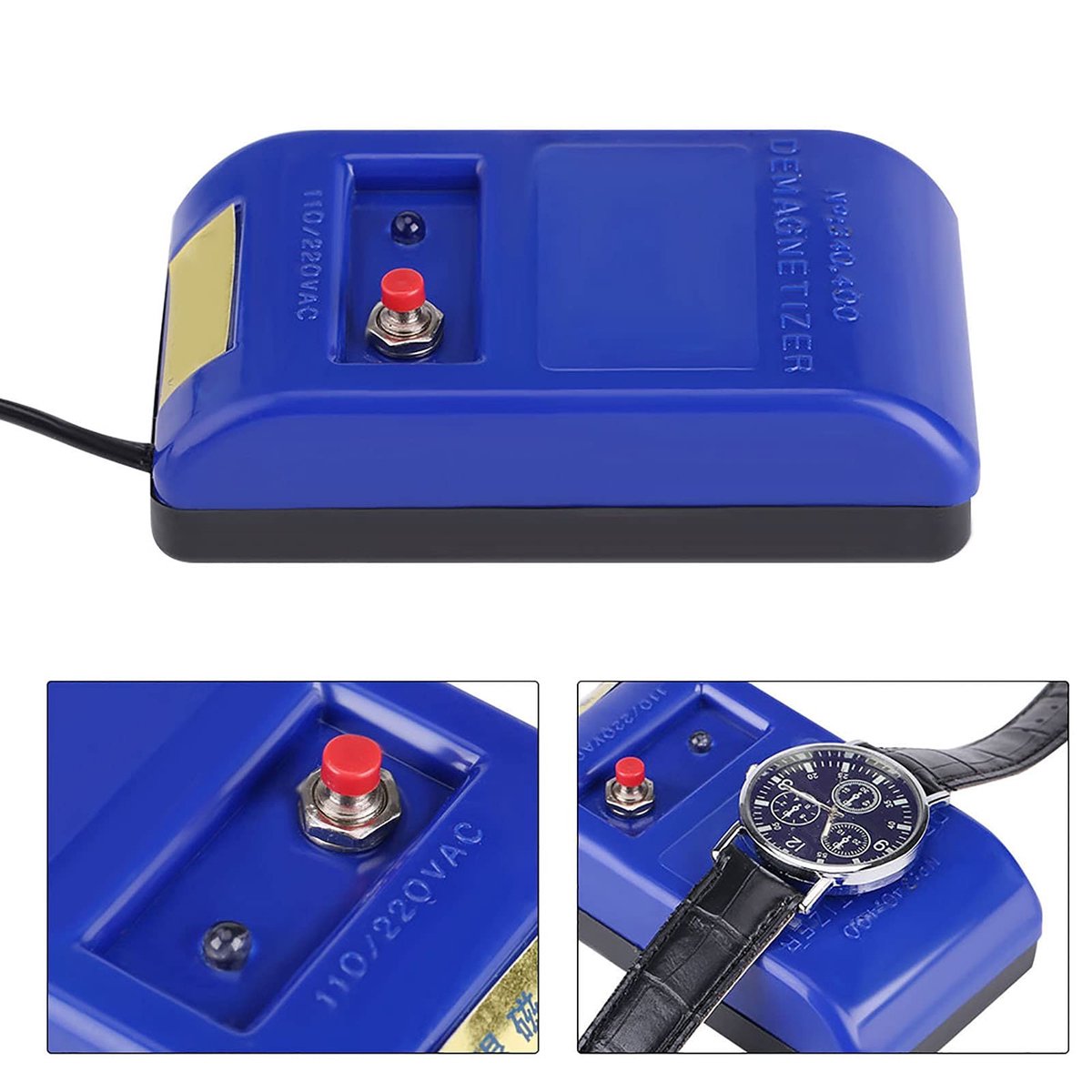 Dailygoody - Demagnetiseerder - Horloge Onderhoud - Zware Kwaliteit - Compact en Lichtgewicht - Lange Levensduur - Eenvoudig in Gebruik - Voor Mechani...
