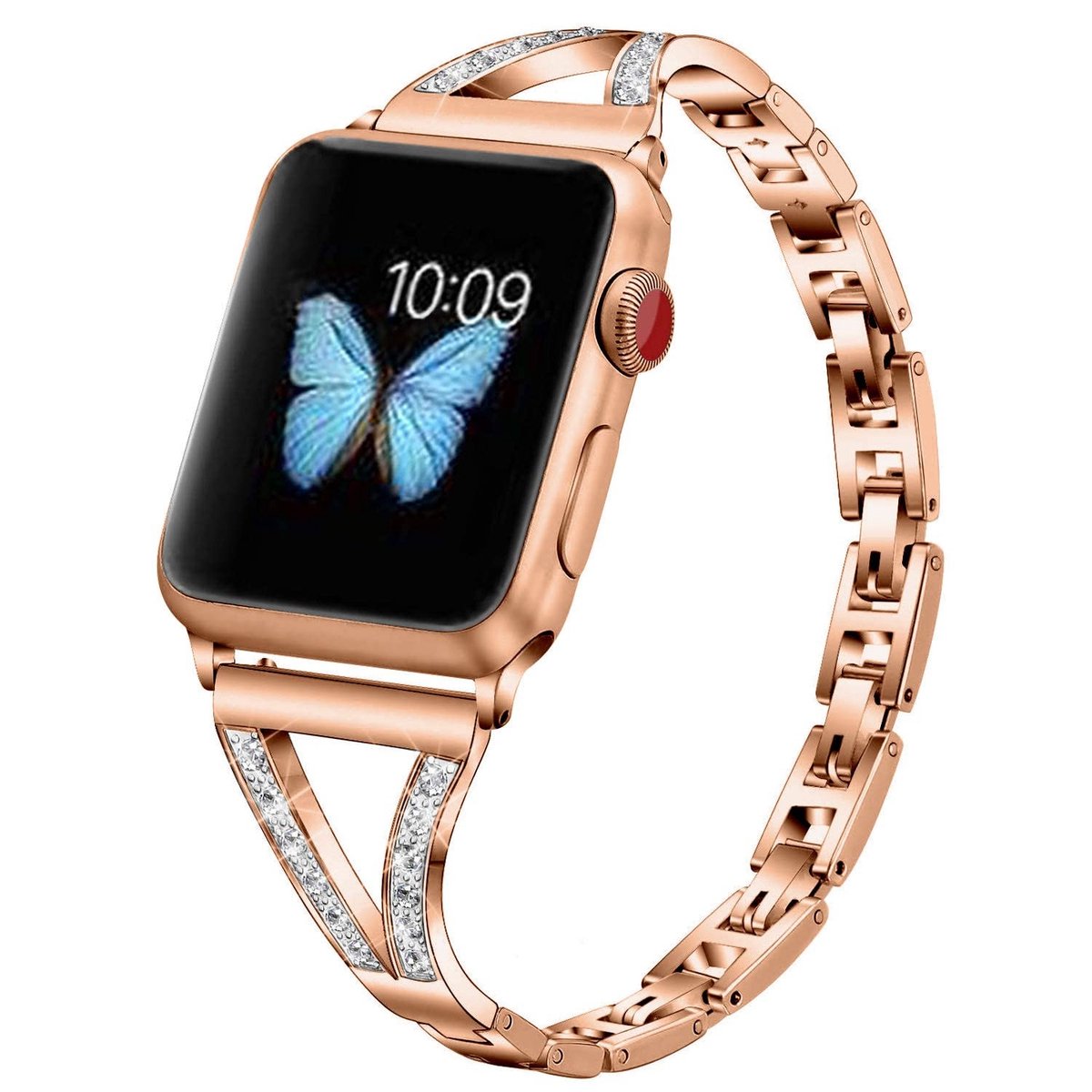 Dailygoody - Horlogebandje Apple Watch - Vervangingsband - Comfortabel - 41 mm - Dames - Geschikt voor verschillende series - Elegante uitstralin