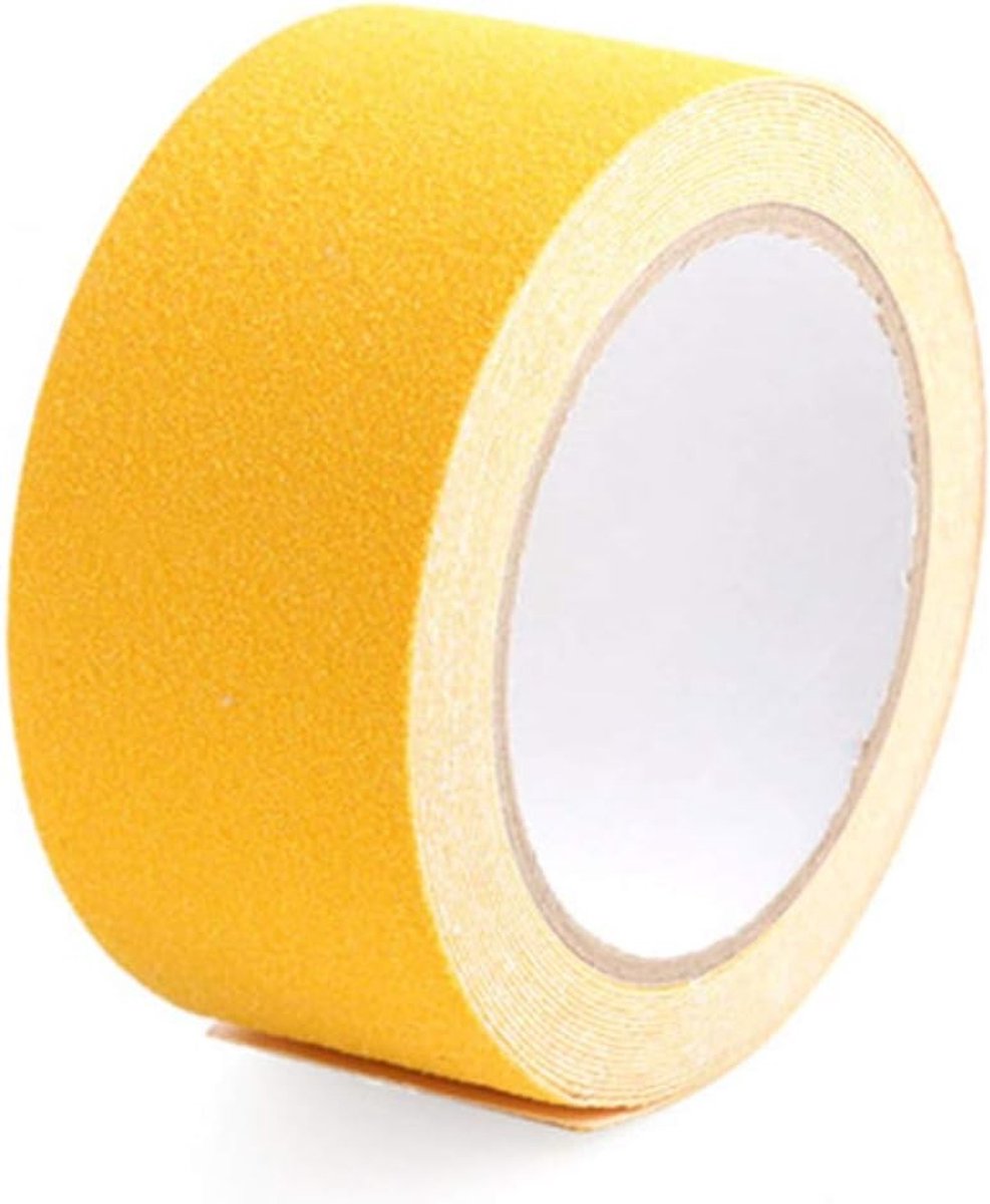 Dailygoody - Stepper Tire - anti-slip tape - safety sign - indoor outdoor - veiligheid - grip - tape - zwart - 50 mm x 5 m