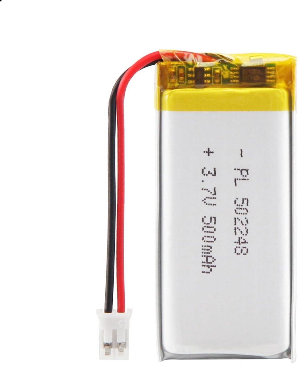 Dailygoody - 3,7 V 500 mAh batterij - Lithium-polymeer-ion accu - Betrouwbare energie - 2P-PH-aansluiting - Geschikt voor diverse apparaten - Hoog ver...