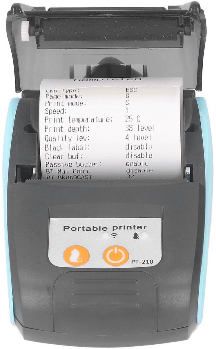 Dailygoody - Bonprinter - Draagbare Ticketprinter - Mini Formaat - Draadloos - Thermische Printer - Geschikt voor Detailhandel - 58 Mm
