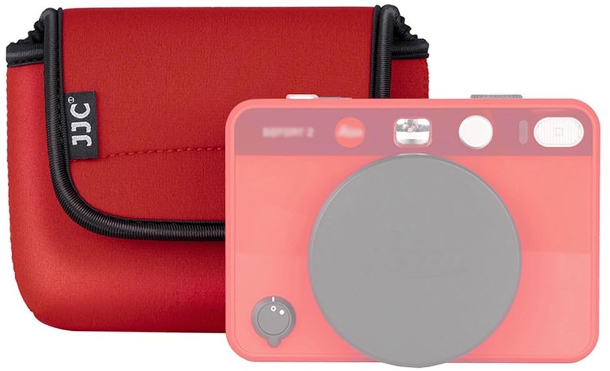 Dailygoody - Compact Camera Pouch - Camera Tas Organizer - Rood - Bescherming tegen Stof en Krassen - Geschikt voor Leica Sofort 2 D-Lux7 D-Lux8 - Neo...