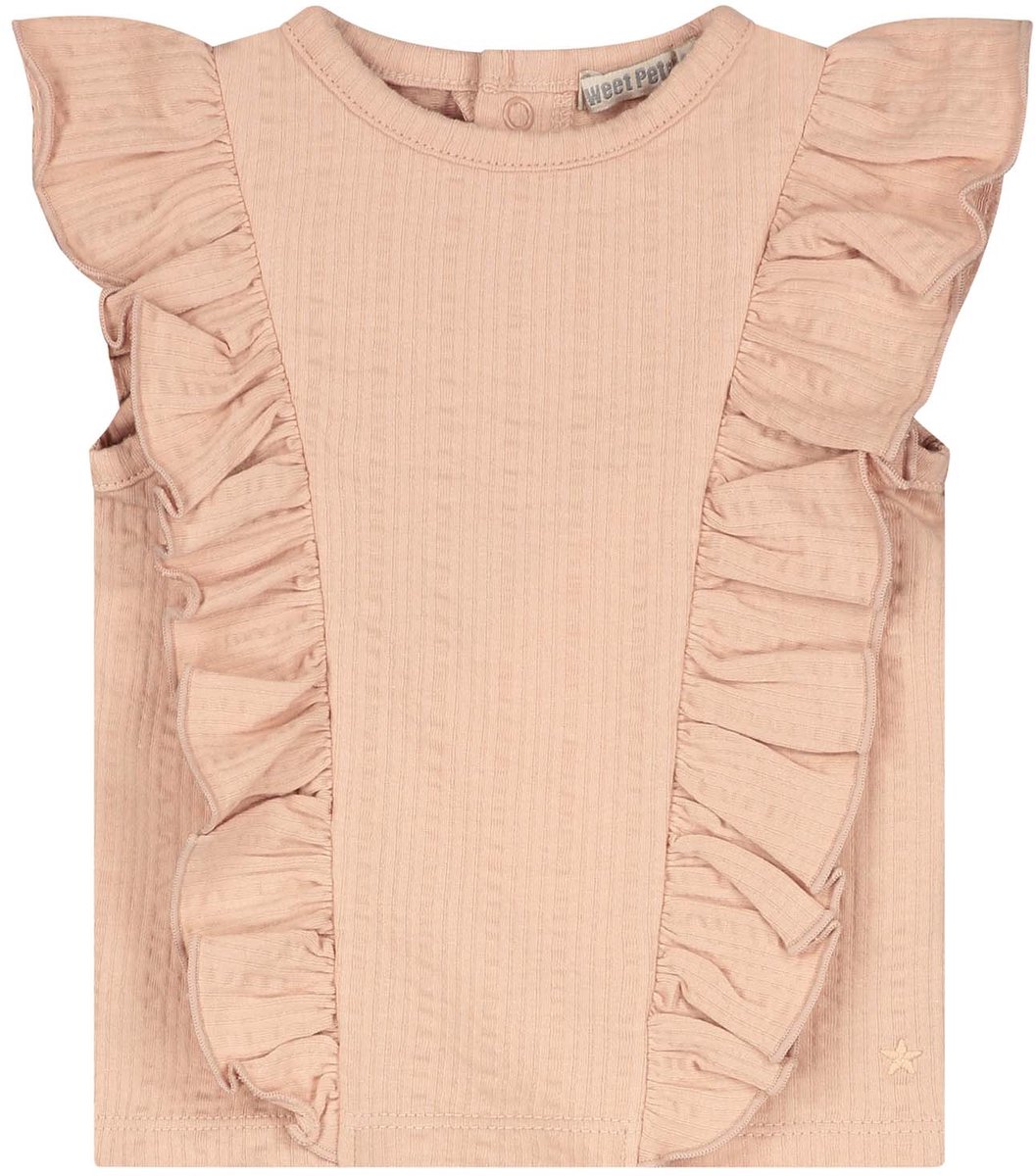 Sweet Petit baby T-shirt Lia - Meisjes - Beige - Maat 74