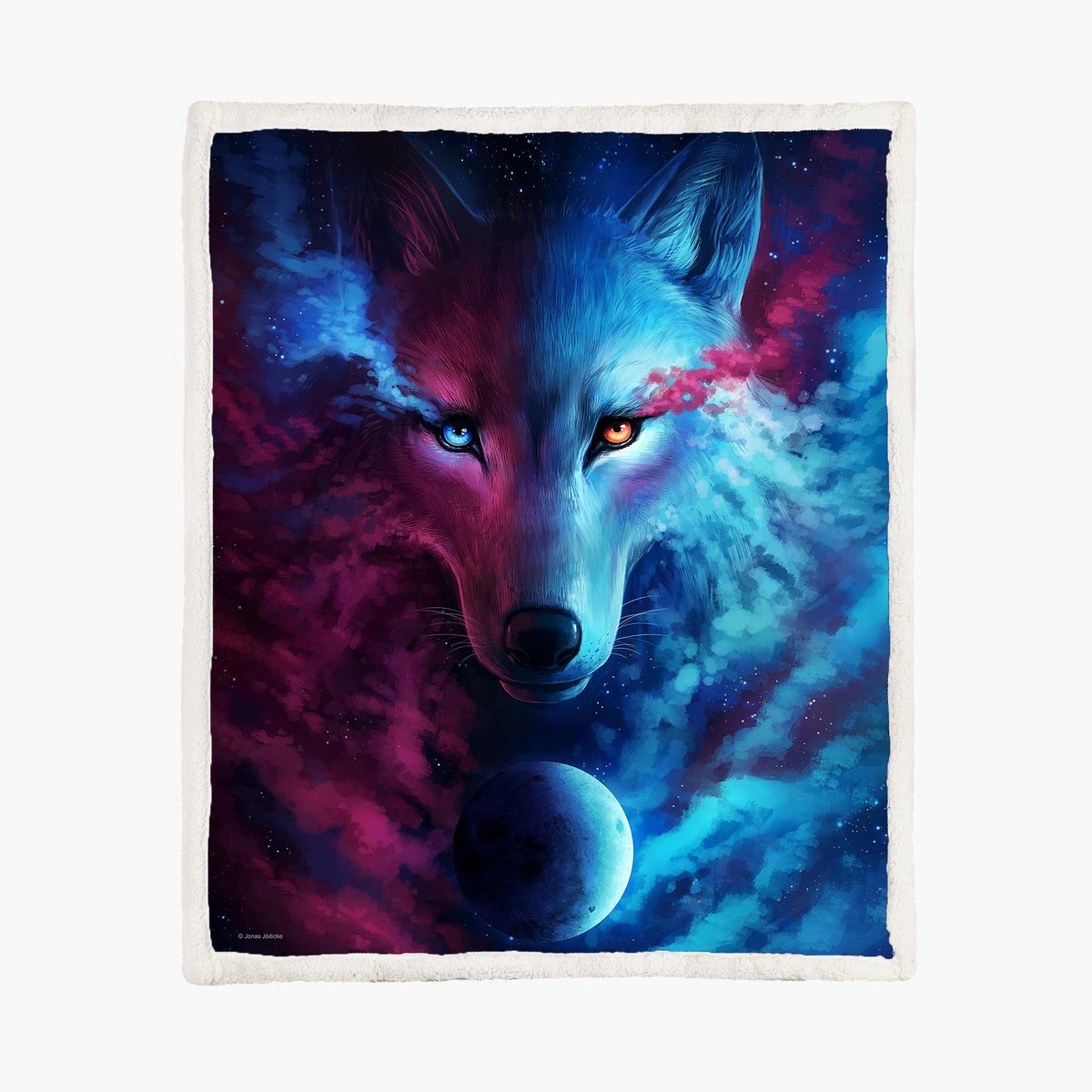 Wolf Fleece Deken 130*150cm Where Light And Dark Meet