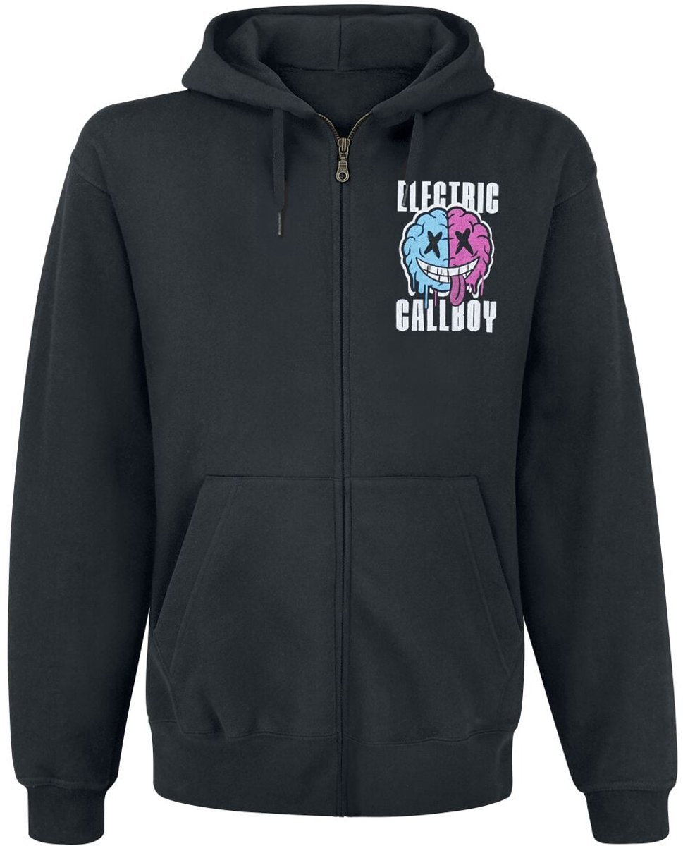 Electric Callboy TANZNEID Soul Brain Heren Vest met capuchon - zwart - XXL