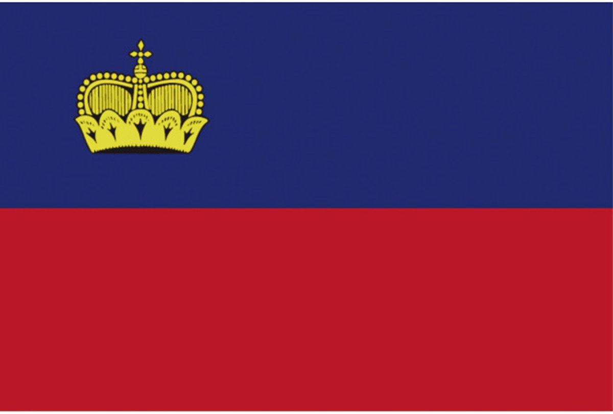 Lichtensteinse vlag 20x30