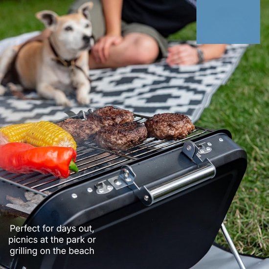 Florixa® Tafel Bbq Houtskool - Weber Bbq -Boretti Bbq - Houtskool - Zwart - 157cm x 39cm x 112cm van florixa — afbeelding 5