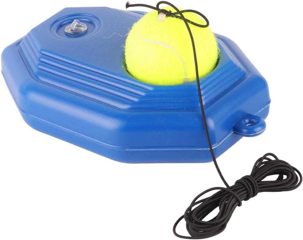 Tennis Trainer Basis - Oefenpartner Tennis - Vaardigheden Verbeteren - Verstelbaar Zandgewicht - 15 x 20 cm Basis - Blauw