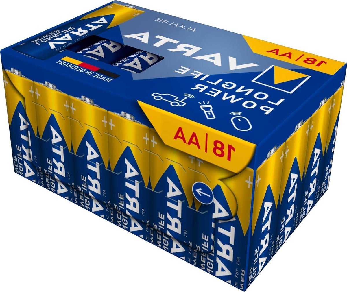 AAA Batterijen - Alkaline Micro - Apparaten Voeden - Lange Houdbaarheid - 8+4 Stuks - Blauw/Zilver