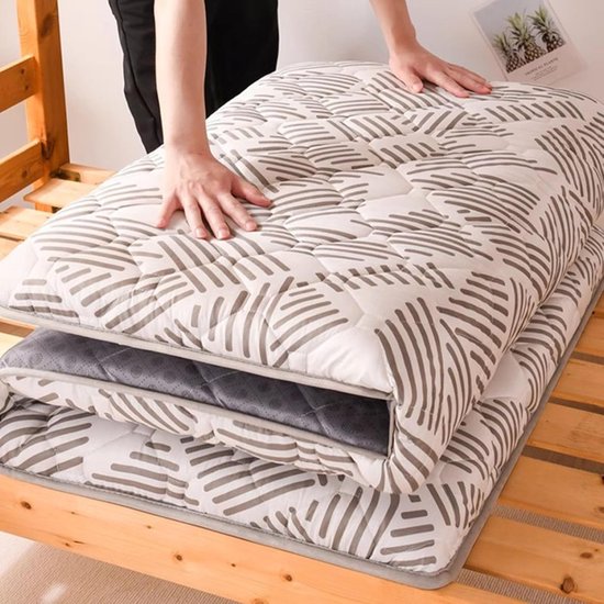 Japanse Tatami Matras - Vloer Slaapmat - Comfortabel Slapen - Zacht Ademend Materiaal - 150x200cm - B — afbeelding 4