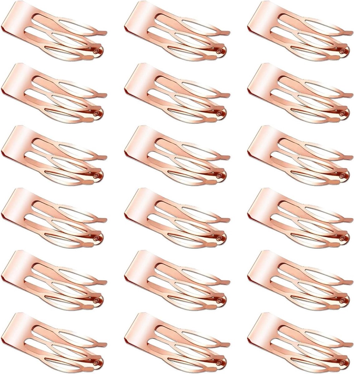 18 stuks haarspelden dames - Kleine dubbele greep metalen haarclips voor haaraccessoires
