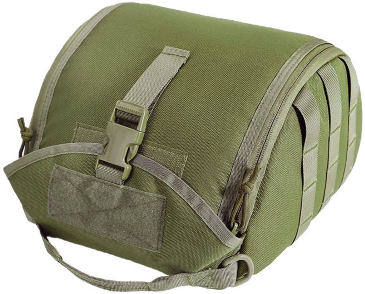 VHV - Helmtas - Tactische tas - Helm opbergtas - Gewatteerd - Anti-kras - Grote capaciteit - Voor outdoor - 32*23*15cm - Legergroen