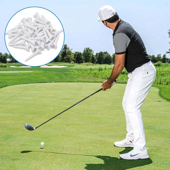 Dailygoods- Golf Tees 39 mm - 30 Stuks - Kunststof - Antislip - Schokbestendig van Dailygoods — afbeelding 4