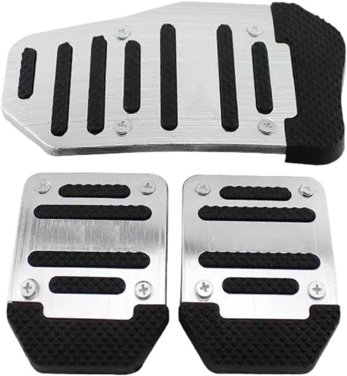 Auto Pedaal Covers - Antislip Gas Rem - Veiliger Rijden - Verbeterde Grip - Universeel - Zilver
