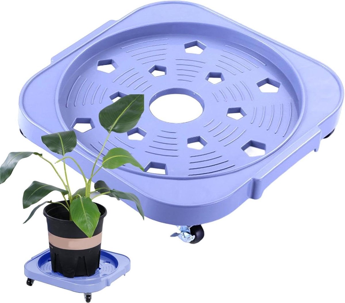 Emmer Trolley - Mobiele Kar - Gereedschap Verplaatsen - Antislip Rem - 32 cm Breed - Grijs