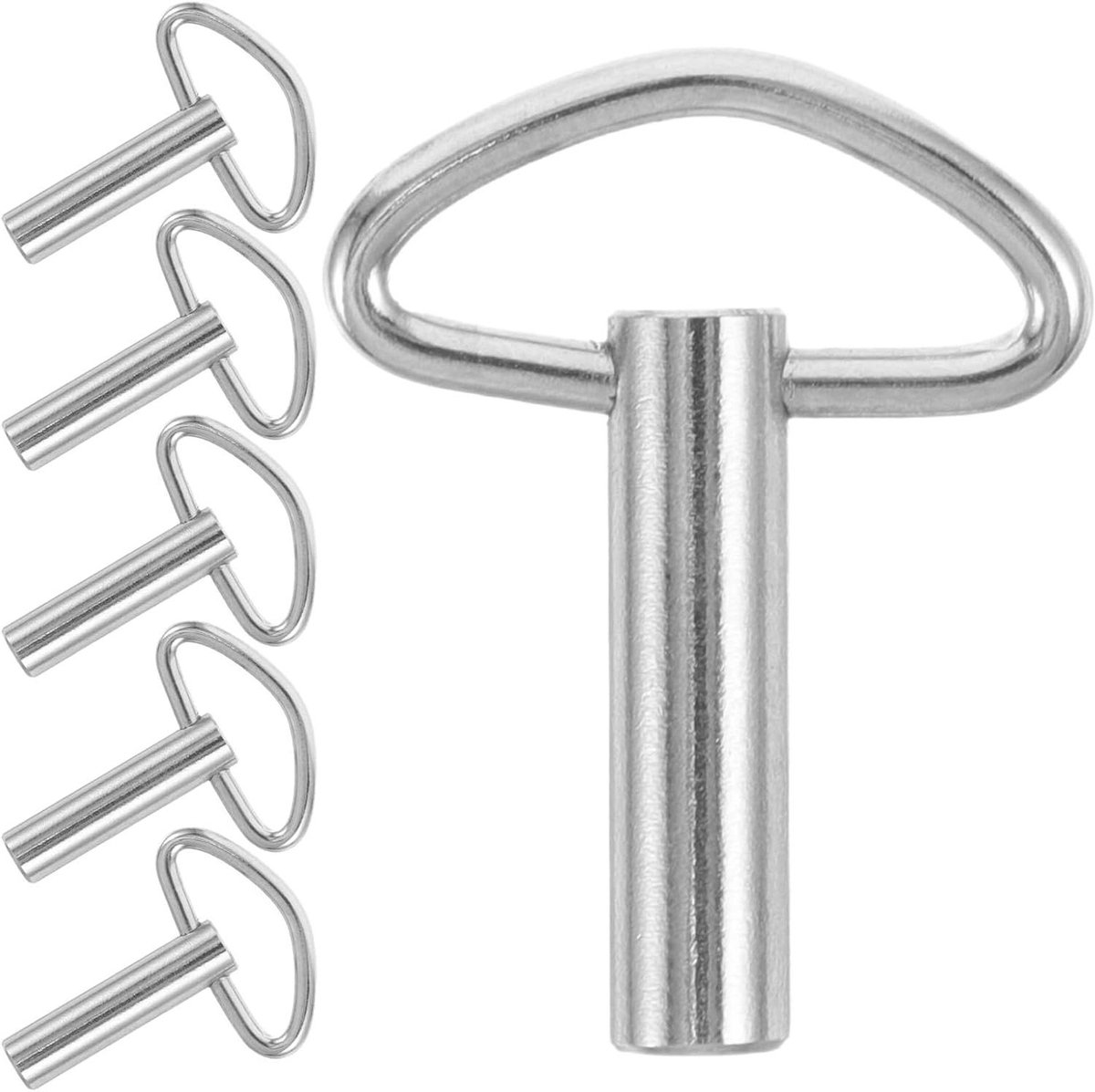 Muziekdoos Onderdelen - Opwindmechanisme Set - Muziekdoos Reparatie - Metaal met T-sleutel - 2.7 x 2 x 0.5 cm - Zilver