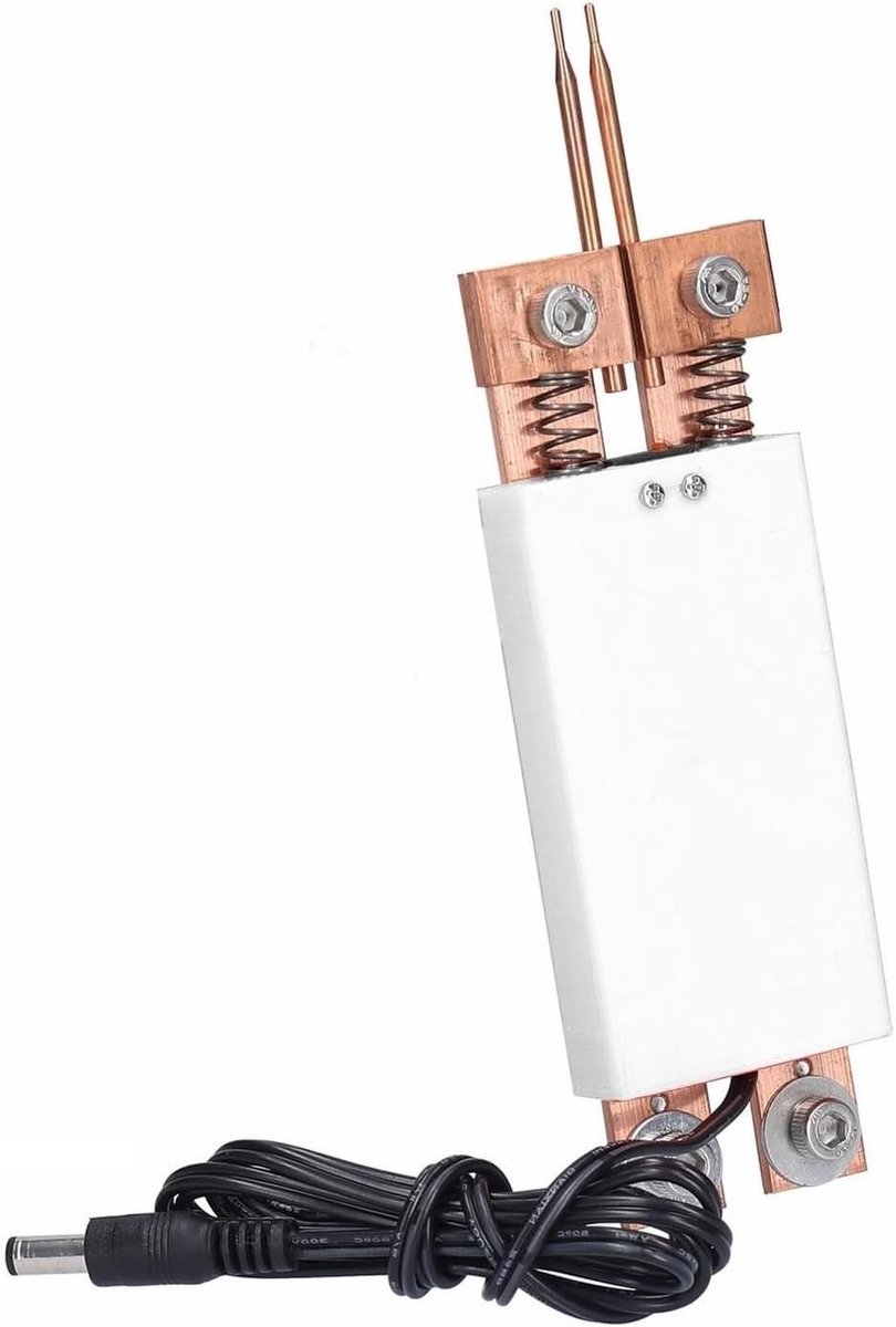 Puntlaspen - Laspen Batterij - Accupakketten Monteren - Dubbele Veer Handgreep - 155 mm - Wit