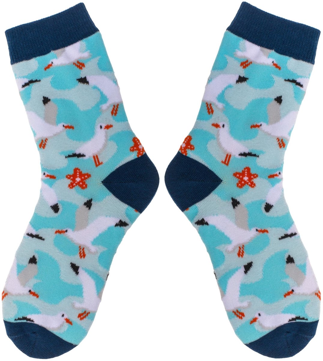 Dailygoods- Damessokken kleurrijke motieven - Grappige sokken 36-42 - Katoenen sokken - Ademend materiaal - Comfortabel voor dagelijks gebruik - Motiefsokken