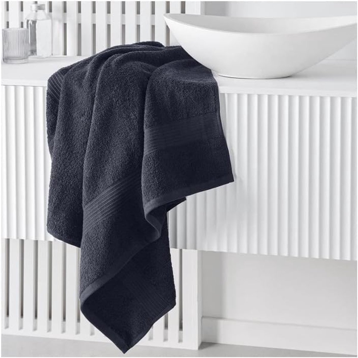 Maxi Badhanddoek - Grote Handdoek - Na het baden - 100% katoen - 90 x 150 cm - Marineblauw