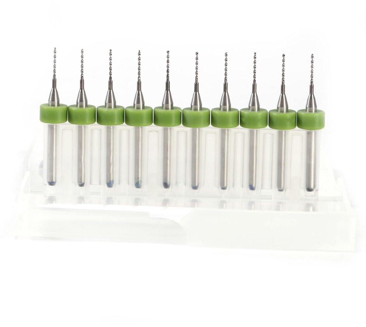 Dailygoods - PCB Boor Set - 10 Delige Micro Boor Bits - Precisie Gereedschap - Voor Circuitborden - Ideaal voor Elektronica - Diverse Maten