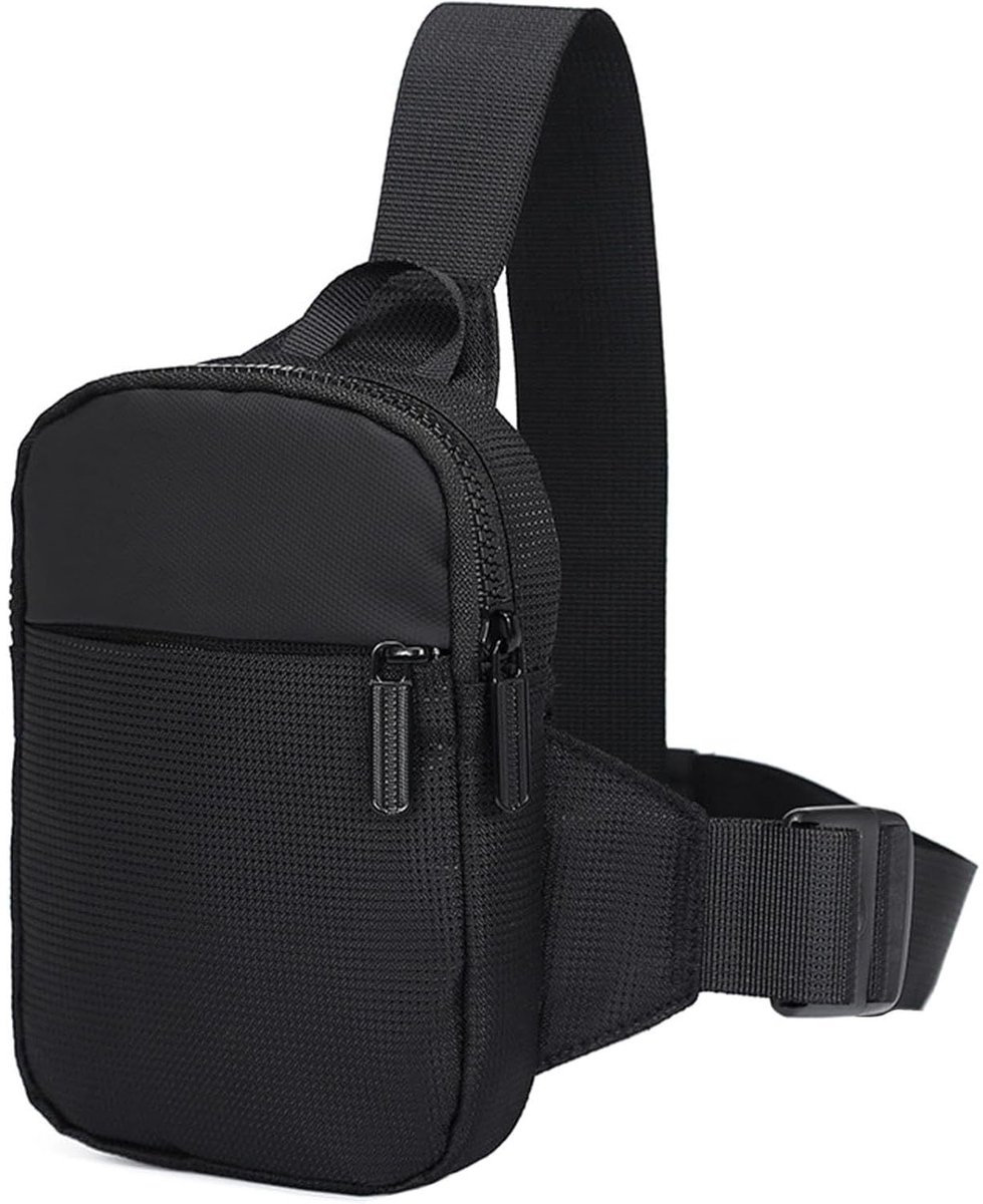 Dailygoods- Schoudertas Waterdicht - Heren Sling Bag - Lichte Borstrugzak - Duurzaam Oxford-Stof - Verstelbare Schouderriem - Comfortabel voor Outdoorsport - Rugzak
