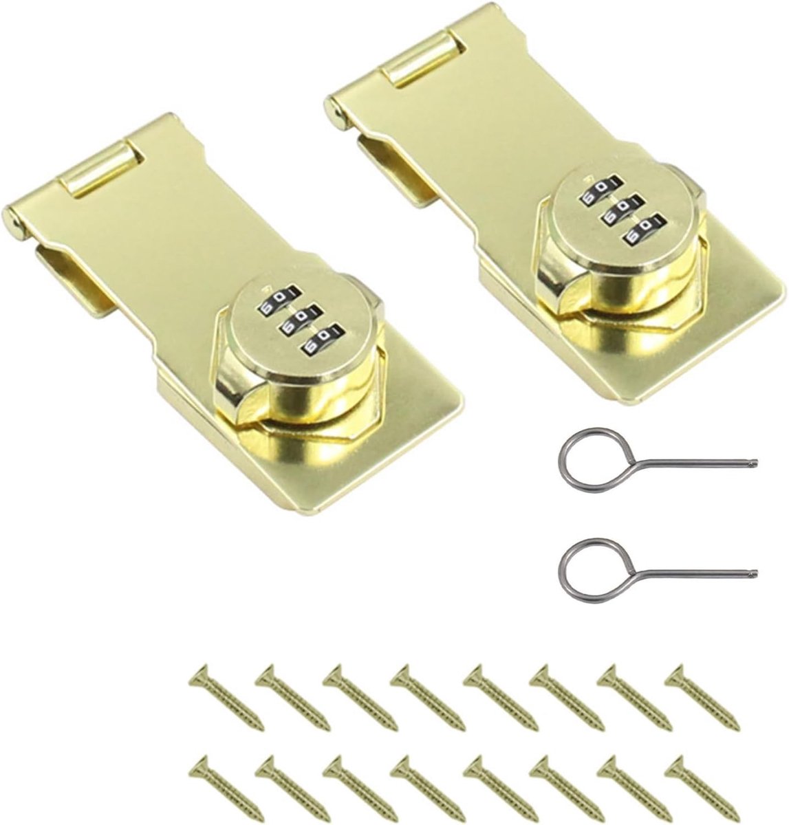 Dailygoods- Hasp Slot - 110mm Mechanisch - Deurslot - Vergrendeling - Duurzaam - Corrosiebestendig - Geschikt voor diverse deuren