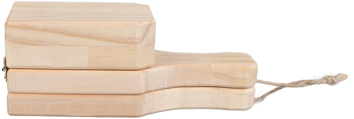 Dailygoods- Plantain Stamper Herbruikbaar - Tostonera - Houten Weegbreeper - Gemakkelijk Op te Bergen - Ideaal voor Tostones - Met Hangend Koord