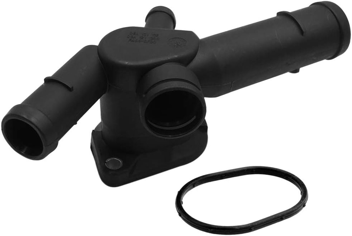 Thermostaat Behuizing - Koelvloeistof Flens - Auto Onderhoud - Directe Vervanging - 13 x 8 x 10 cm - Zwart