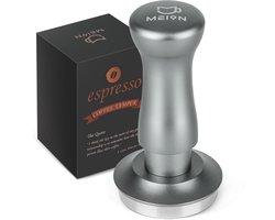 Espresso Stamper - Koffie Aanstamper - Perfecte Espresso - Gekalibreerde Dubbele Veer - 585 mm - Zilver