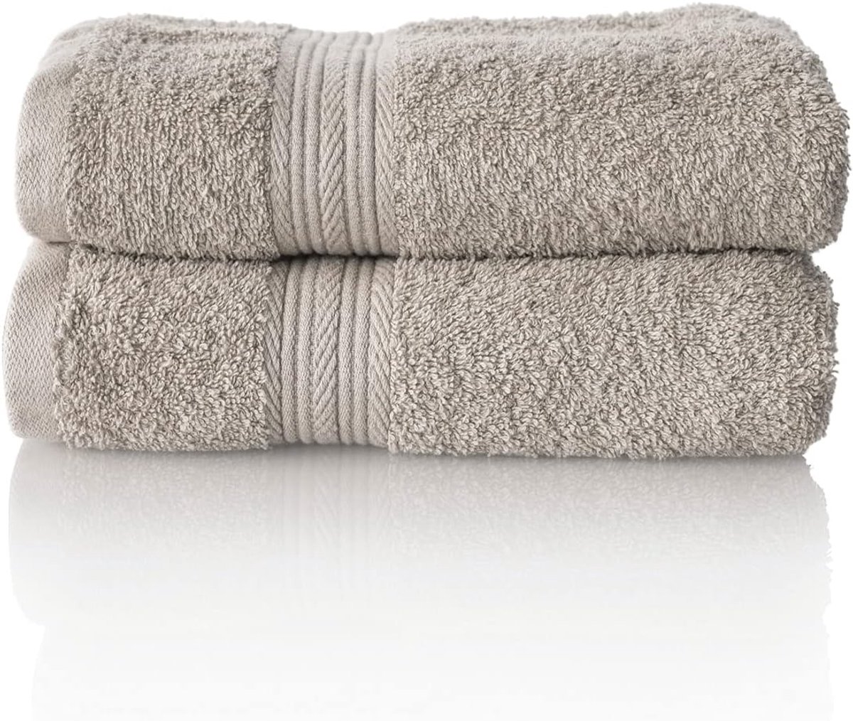 Handdoekenset Katoen - Zachte Doeken - Dagelijks Gebruik - Oeko-Tex Gecertificeerd - 50x100 cm - Zilvergrijs