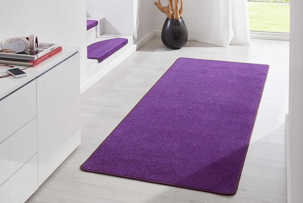 Binnentapijt Effen - Velours Loper - Woonkamer Decoratie - Geschikt Voor Vloerverwarming -