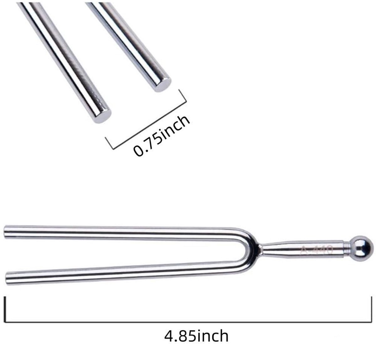 Dailygoods- Stemvork A440 Hz roestvrij staal - Stemapparaat - Muziekinstrumenten - Gitaar - Viool - Standaard model