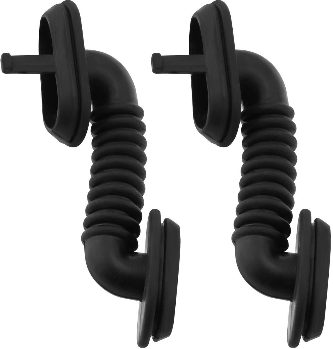 Dailygoods - Auto Achterklep Kabelboom Beschermhoes - Rubber Draadbuis - Zwart - 2 Stuks - Geschikt voor Volkswagen en Audi - 150 mm