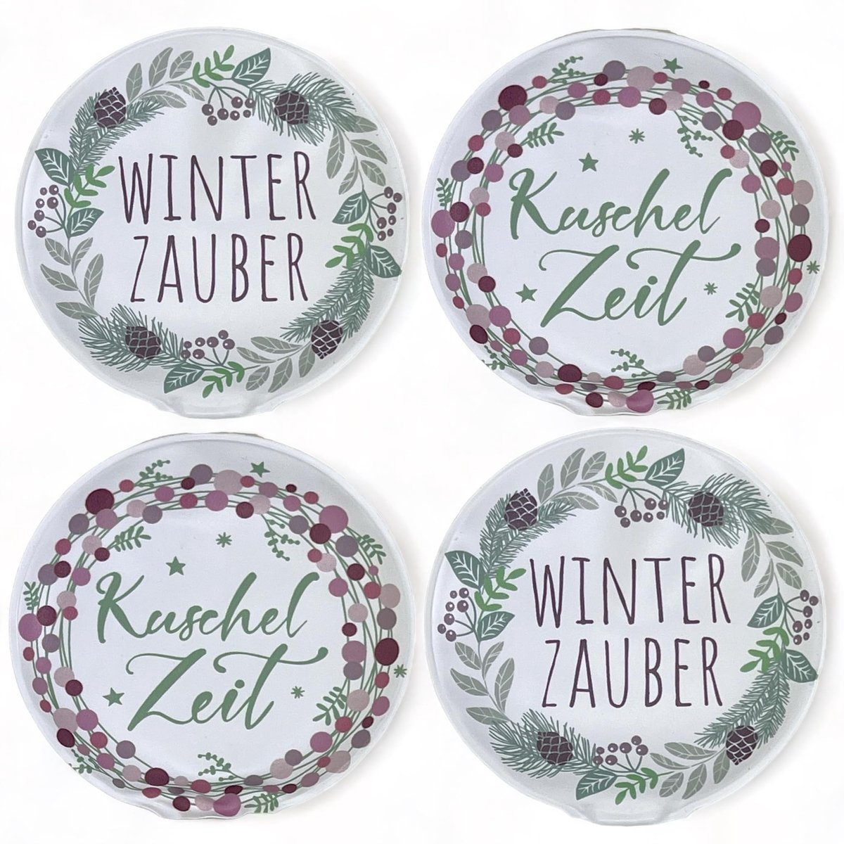 Dailygoods- Handwarmers Oplaadbaar - Herbruikbare Warmtezakjes - Warmtepads - Lichtgewicht - Set van 4 - Zachte Hoes van 100% Kunststof