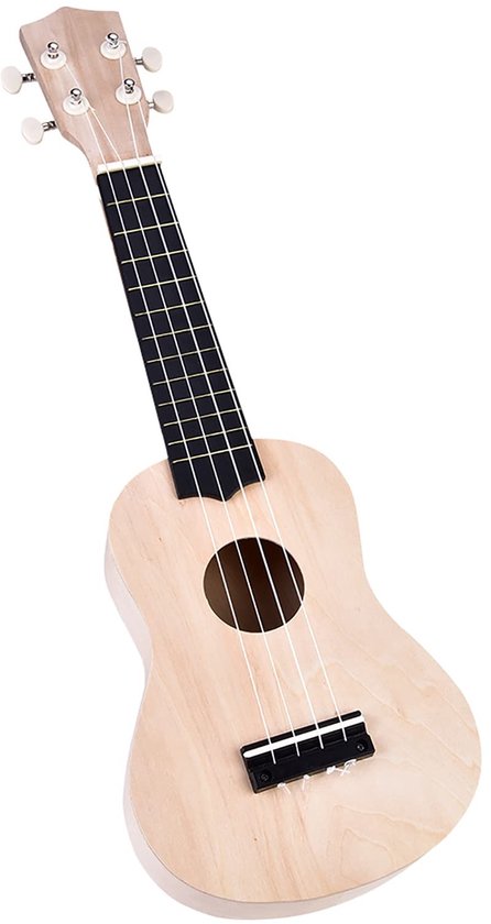 Dailygoods- Ukelele Doe-Het-Zelf Kit 21 Inch - Basswood 4 Snaren - Muziekinstrument Kind - Geschilderd Worden - Inclusief Onderdelen - Geschikt Voor Kinderen