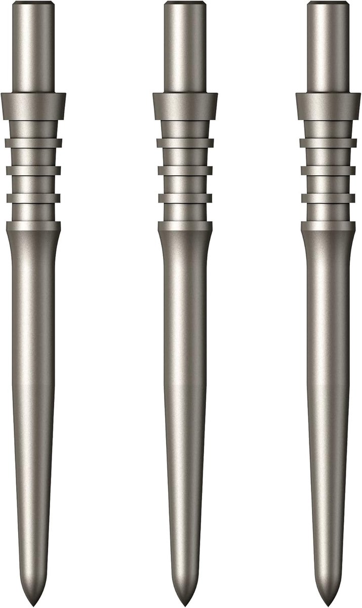 Dartpunten - Reservepunten - Darts Spelen - Titan Pro Grip - 28mm - Zilver