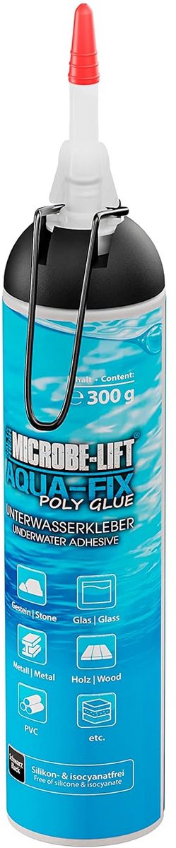 Onderwaterlijm - Aquarium Lijm - Aquarium Reparatie - Hardt Onder Water Uit - 300g - Transparant