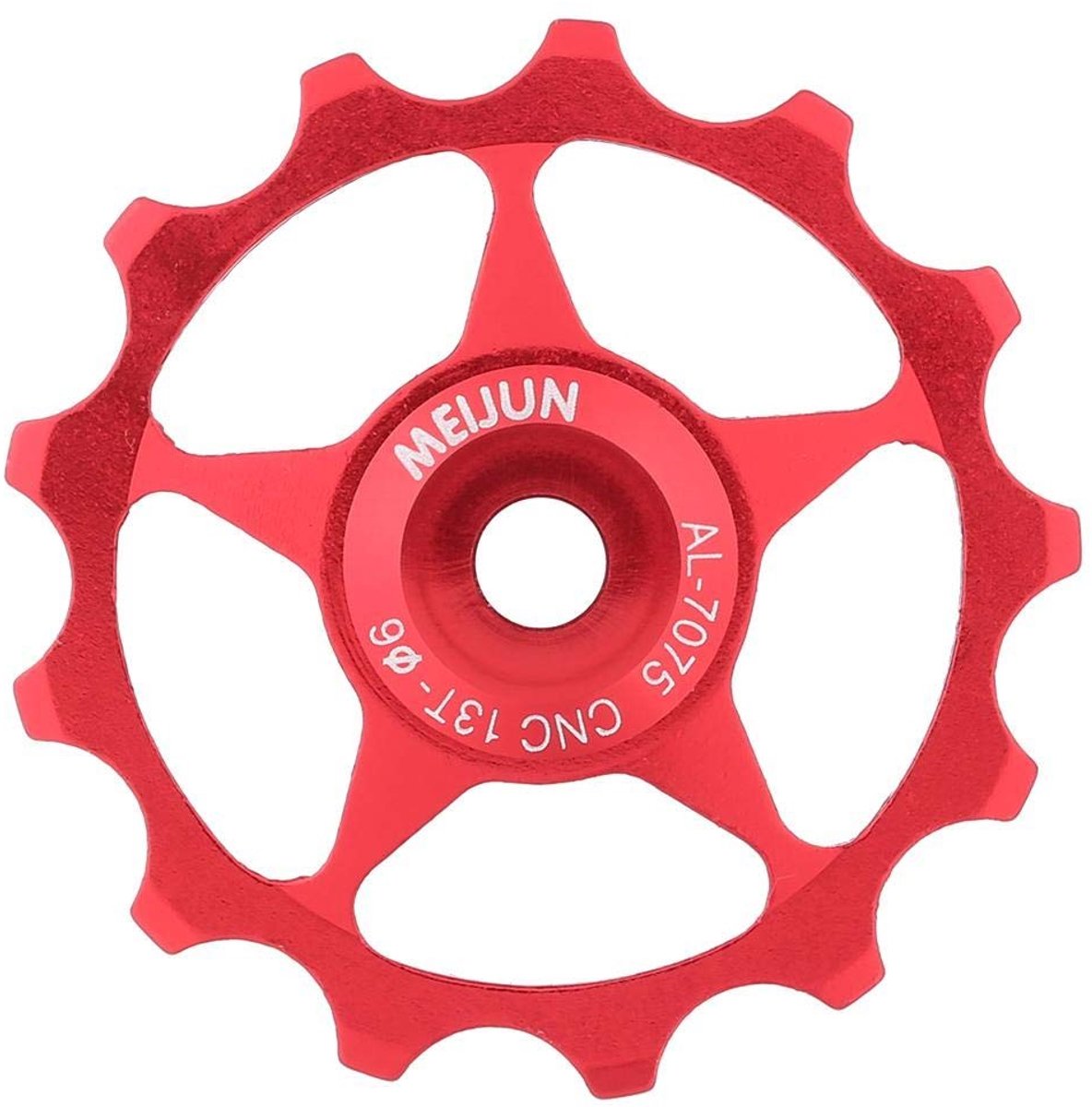 Dailygoods- Ondersteuningswiel 11T/13T - Aluminium Legering - Lichtgewicht - Schokbestendig - Kogelgelagerd - Geschikt voor Spindels 4/5/6 mm - Fietsrol